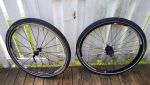 Två stycken, oanvända 26" Mountainbike-hjul komplett med slang och däck säljes billigt.