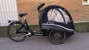 Kangaroo Winther Luxe cykel / Lådcykel/Cargobike / Nyskick